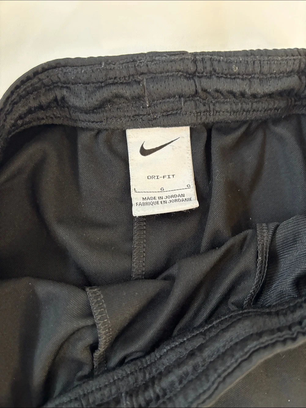Nike Black Athletic Shorts with White Swoosh -414sku
